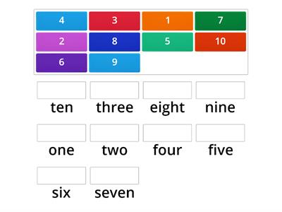 Match the numbers