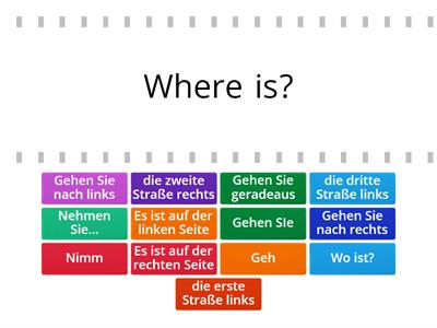 German directions