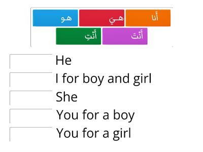 Arabic pronouns