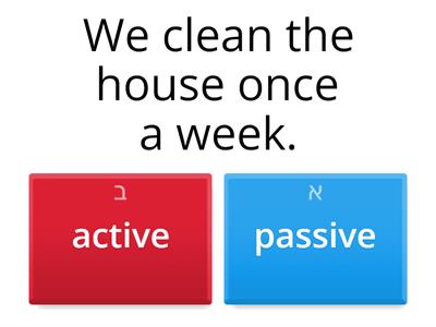 passive or active- simple present