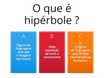  Questionário Hipérbole