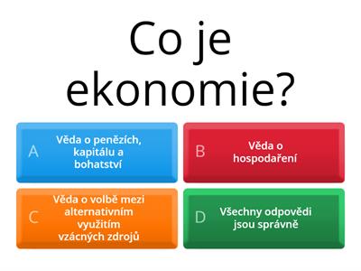  Co je to ekonomie? (příprava k maturitě)