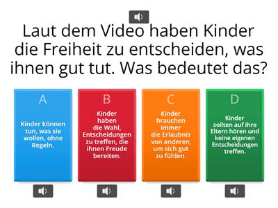 Quizfragen zum Lied "Ich darf das" - der Kinderrechtesong