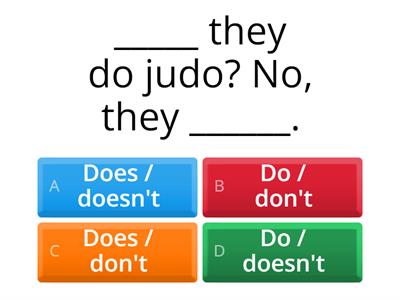 Present Simple questions and short answers.