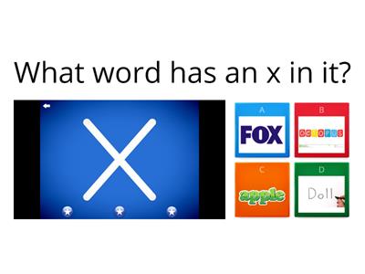 What word has an X or x in it?