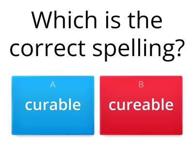 Suffixes Spellings