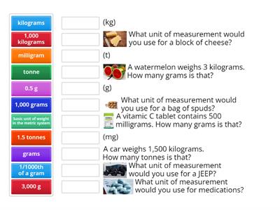 Weight quiz