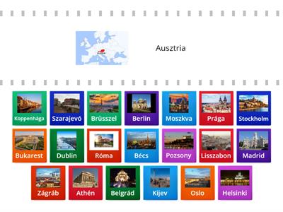 Európai országok és fővárosaik