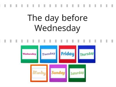 Days of the week (before, after)