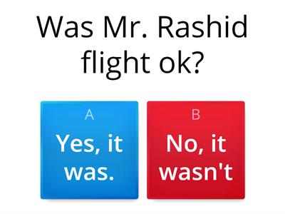 Mr. Rashid's vacation