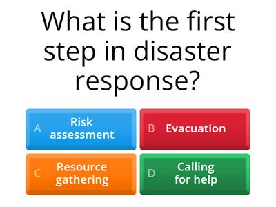 Disaster Management Response Quiz