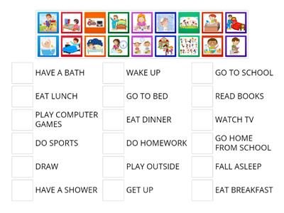 DAILY ROUTINE VOCABULARY - 5th CLASS