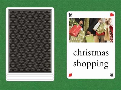 christmas shopping - words