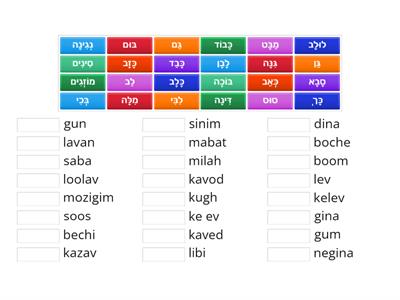 reading words hebrew