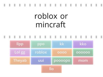 Roblox game