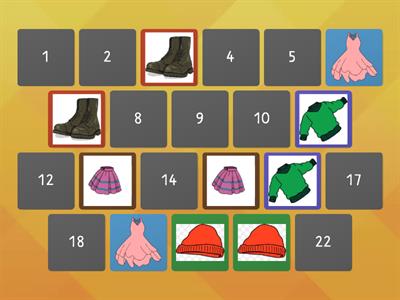 memory game: clothes
