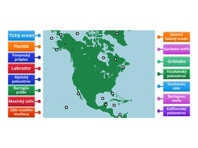 Severní Amerika - pobřeží