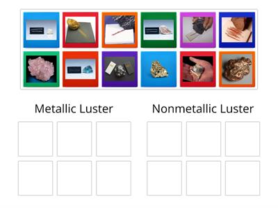Minerals: Luster