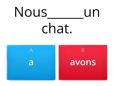 FRANCESE: AVOIR ( avere)- Completa le frasi