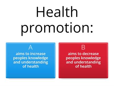 4.5 Health promotion QUIZ
