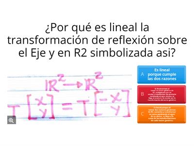 TRANSFORMACIONES LINEALES