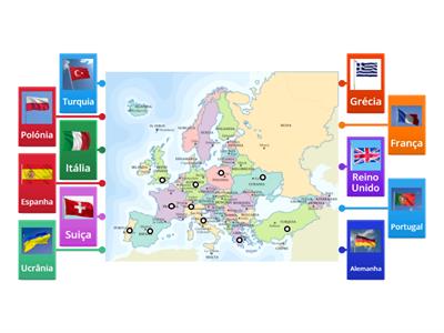 Países da Europa (com legenda)