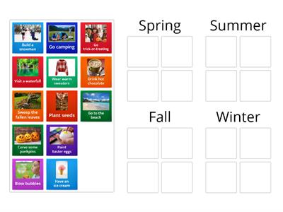 Seasons of the year (Activities)