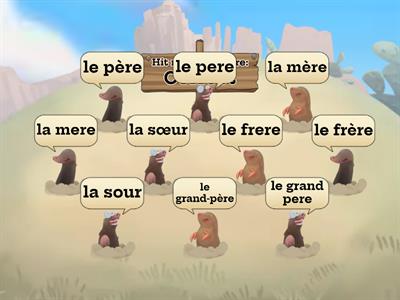 La famille - Whack a mole