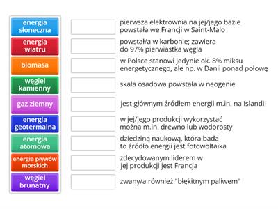 Źródła energii w Polsce i na świecie