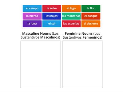 Español 5 - El Género (Gender) y El Medio Ambiente