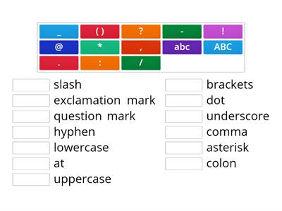 Math symbols