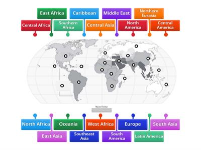 AP World Regions Map