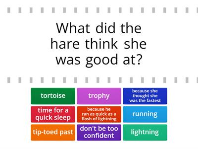 Aesop fables - The hare and the tortoise - http://www.primaryresources.co.uk/english/pdfs/HLhareandtort.pdf