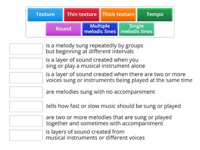 K12 Music Education - Grade 2 Q4 Definition of Terms 