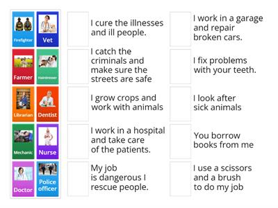  I can name ... jobs crossword TEFL lesson A2