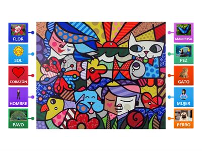 Romero Britto Arrastra al lugar