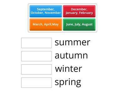 Seasons & Months: