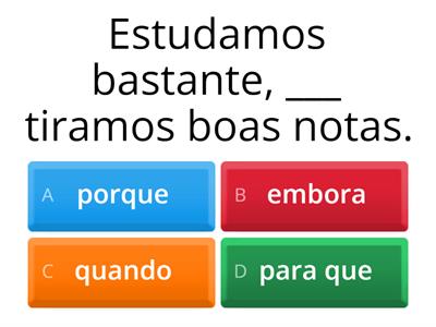 Questões - Orações Subordinadas Adverbiais