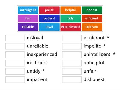 Describing people adjectives (pre inter)