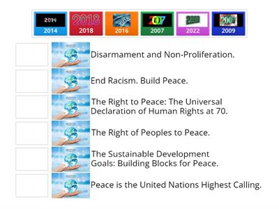 Past International Day of Peace Themes