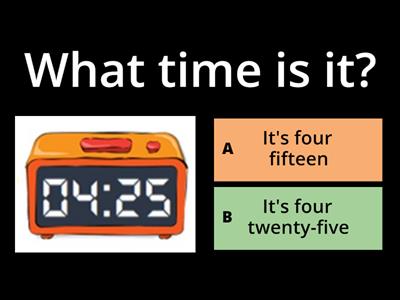  What time is it? | Telling the time | Hours - Quiz