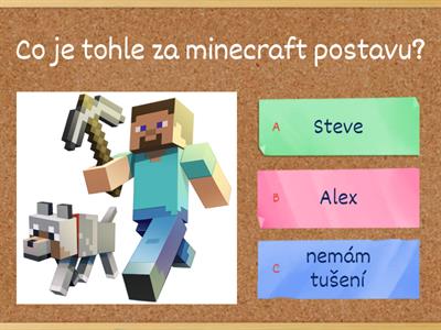 Minecraft mobové a postavy KVÍZ