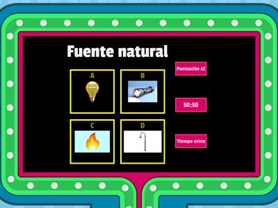 Fuentes de luz y materiales