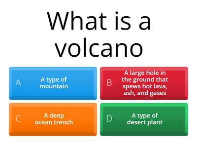 Volcano quiz