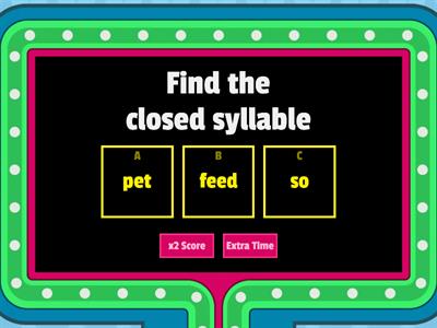 Closed Syllable Wilson 2.1