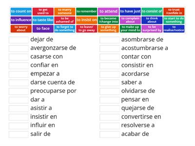 Prepositions and verbs part 1