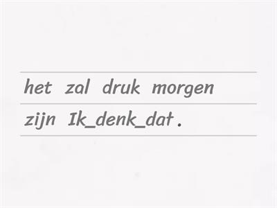 Maak goede zinnen - grammatica