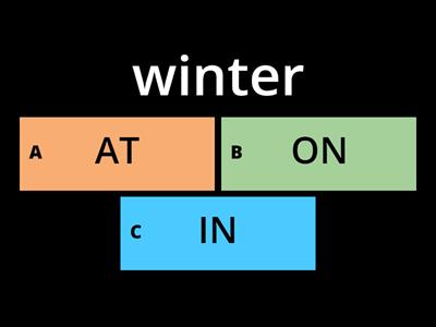  Prepositions of Time (on/at/in)