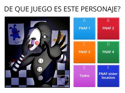 Cuanto sabes de FNAF???????????