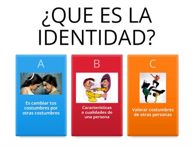 EXAMEN SOBRE IDENTIDAD CULTURAL PARA 6TO DE PRIMARIA